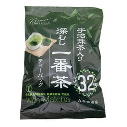 宇治抹茶入り 深むし一番茶ティーバッグ 2g×32袋