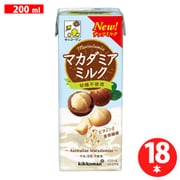 キッコーマン マカダミアミルク 砂糖不使用 200ml ×18本