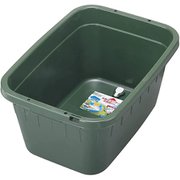 タライ ジャンボ 角型 60L 水抜栓付き モスグリーン