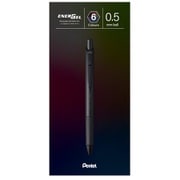 限定 エナージェル ブラックカラーズコレクション 0.5mm 6色セット BLN75A-6