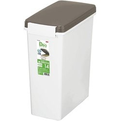 消臭 ゴミ箱 ペール ふた付き パッキン付き 14L ホワイト