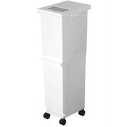分別 ゴミ箱 ペール ふた付き 2段 36L ホワイト スリム ユニード
