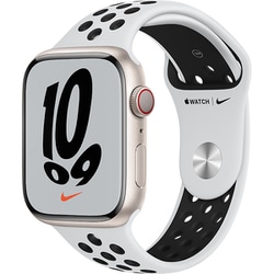 ヨドバシ Com アップル Apple Apple Watch Nike Series 7 Gps Cellularモデル 45mmスターライトアルミニウムケースとピュアプラチナム ブラックnikeスポーツバンド レギュラー Mkl43j A 通販 全品無料配達