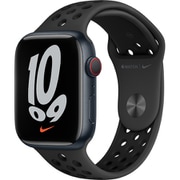 Apple Watch Nike Series 7(GPS + Cellularモデル)- 45mmミッドナイトアルミニウムケースとアンスラサイト/ブラックNikeスポーツバンド - レギュラー MKL53J/A