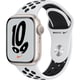 Apple Watch Nike Series 7（GPSモデル）- 41mmスターライトアルミニウムケースとピュアプラチナム/ブラックNikeスポーツバンド - レギュラー [MKN33J/A]