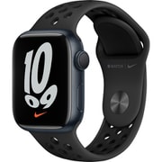 Apple Watch Nike Series 7(GPSモデル)- 41mmミッドナイトアルミニウムケースとアンスラサイト/ブラックNikeスポーツバンド - レギュラー MKN43J/A