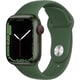 Apple Watch Series 7（GPS + Cellularモデル）- 41mmグリーンアルミニウムケースとクローバースポーツバンド - レギュラー [MKHT3J/A]