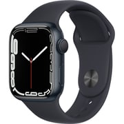 Apple Watch Series 7（GPSモデル）- 41mmミッドナイトアルミニウムケースとミッドナイトスポーツバンド - レギュラー [MKMX3J/A]