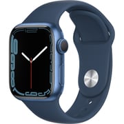 Apple Watch Series 7（GPSモデル）- 41mmブルーアルミニウムケースとアビスブルースポーツバンド - レギュラー [MKN13J/A]