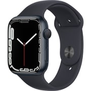 Apple Watch Series 7（GPSモデル）- 45mmミッドナイトアルミニウムケースとミッドナイトスポーツバンド - レギュラー [MKN53J/A]