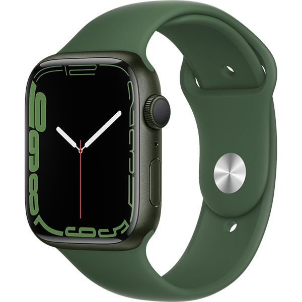 Apple Watch Series 7（GPSモデル）- 45mmグリーンアルミニウムケースとクローバースポーツバンド - レギュラー [MKN73J/A]