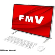 FMVF60F3W [デスクトップパソコン/FMV/FHシリーズ/23.8型ワイド/Ryzen5 5500U/メモリ 8GB/SSD 512GB/DVDドライブ/Windows 11 Home 64ビット/Office Home and Business 2021/ホワイト]