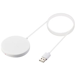 マグネット型ワイヤレス充電器 5W ホワイト W-MA01WH