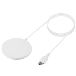 マグネット型ワイヤレス充電器 7.5W ホワイト W-MA02WH