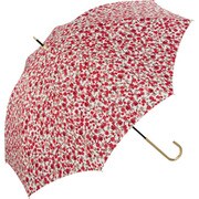 w.p.c （ワールドパーティ） 長傘 ワントーンフローラル レッド 晴雨兼用傘 57218-01
