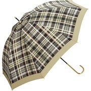 w.p.c （ワールドパーティ） 長傘 トラッドチェック ベージュ 晴雨兼用傘 96088-01