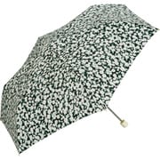 w.p.c (ワールドパーティ) 折りたたみ傘 ワントーンフローラルミニ ブラック 晴雨兼用傘 5721-231