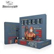 ABT1167 [デンスカラー 水性絵具 6色セット インテンスレッドカラー]