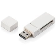 カードリーダー SD microSD対応 直挿し ホワイト MR-D205WH