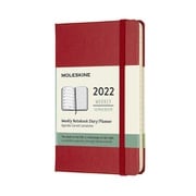 2022年1月から12月までの12か月ダイアリー スカーレットレッド Pocket ウィークリー ハードカバー DHF212WN2Y22