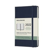 2022年1月から12月までの12か月ダイアリー サファイアブルー Pocket ホリゾンタル ハードカバー DHB2012WH2Y22