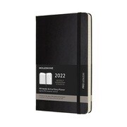 2022年1月から12月までの12か月ダイアリー ブラック Large プロ ハードカバー DHB12PRO3Y22