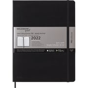 2022年1月から12月までの12か月ダイアリー ブラック Xlarge Sダイアリー ハードカバー SMDHB12PRO4Y22
