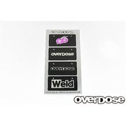WELD/OD 3Dナンバープレートステッカー