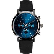 NOR クロノグラフ SS BK レザー SS/BL 42mm 並行輸入品 2年保証 LL149SDIK
