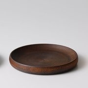 日本製 TURARI 食器 皿 Lサイズ:大 ブラウン レンジ・食洗機不可 ギフト箱入り