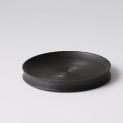 日本製 TURARI 食器 皿 Lサイズ：小 ブラック レンジ・食洗機不可 ギフト箱入り