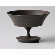 日本製 SINAFU 食器 デザートボウル (羽反) ブラック レンジ・食洗機不可 ギフト箱入り