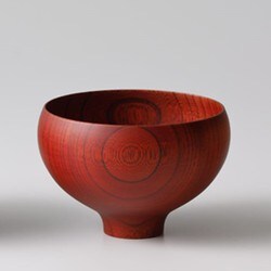 日本製 AEKA 食器 Round Bowl [L] レッド レンジ・食洗機不可 ギフト箱入り