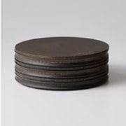 日本製 TSUMUGI 食器 丸重 (L) (食卓・蓋付小物入れ) ブラック レンジ・食洗機不可 ギフト箱入り