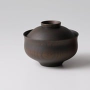 日本製 TSUMUGI 食器 蓋付椀 千鳥 ブラック レンジ・食洗機不可 ギフト箱入り