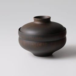 日本製 TSUMUGI 食器 蓋付椀 軍配 ブラック レンジ・食洗機不可 ギフト箱入り