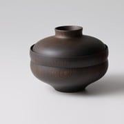 日本製 TSUMUGI 食器 蓋付椀 軍配 ブラック レンジ・食洗機不可 ギフト箱入り