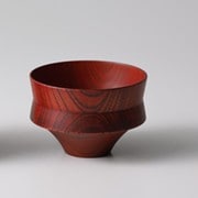 日本製 TSUMUGI 食器 汁椀 杵型 レッド レンジ・食洗機不可 ギフト箱入り