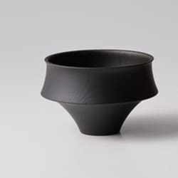 日本製 TSUMUGI 食器 汁椀 富士 ブラック レンジ・食洗機不可 ギフト箱入り