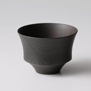 日本製 TSUMUGI 食器 汁椀 駒型 ブラック レンジ・食洗機不可 ギフト箱入り