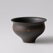 日本製 TSUMUGI 食器 汁椀 百合 ブラック レンジ・食洗機不可 ギフト箱入り