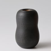 日本製 MUSUBI 一輪挿し 土 ブラック ギフト箱入り