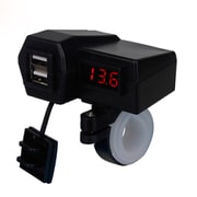 DEF DUAL USB CHARGER + VOLTMETER DEF-UC1