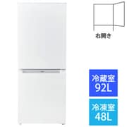 冷蔵庫 (140L・右開き) 2ドア ホワイト JR-NF140M W