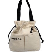 250-1492 シロ [KANGOL（カンゴール） トートバック 巾着（絞り仕様） HEAD（ヘッド） ユニセックス]