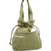 250-1492 カーキ [KANGOL（カンゴール） トートバック 巾着（絞り仕様） HEAD（ヘッド） ユニセックス]