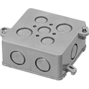 4CB-44N [四角コンクリートボックス 中浅形 深さ44mm 側面ノックアウト付 1個]