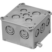 4CBL-75N [四角コンクリートボックス 大深形 深さ75mm 側面ノックアウト付 1個]