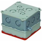 4CBL-89N11H20 [PC用部材 大形四角コンクリートボックス 耐熱塗代カバー付 丸型 20個]