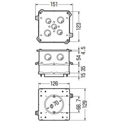 ヨドバシ.com - 未来工業 4CBL-89N11H20 [PC用部材 大形四角